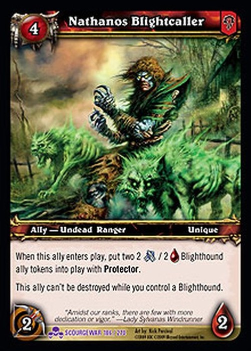 World of Warcraft TCG Nathanos Blightcaller