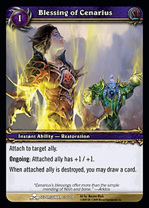 World of Warcraft TCG Blessing of Cenarius