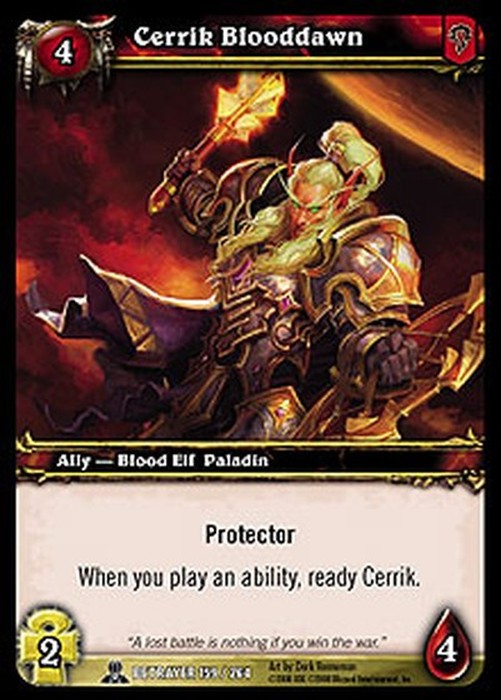 World of Warcraft TCG Cerrik Blooddawn