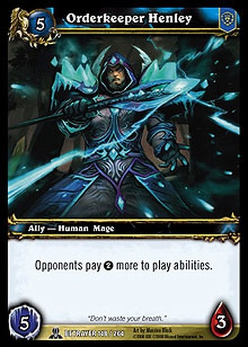 World of Warcraft TCG Orderkeeper Henley