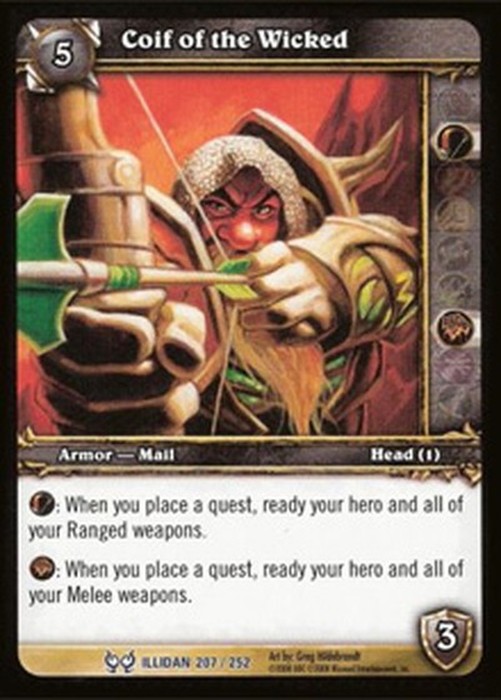 World of Warcraft TCG Coif of the Wicked