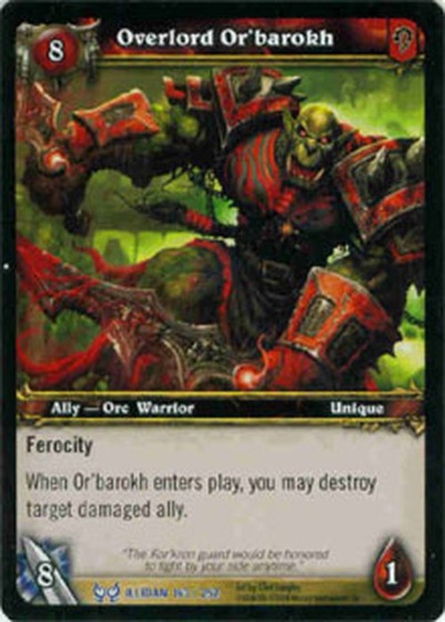 World of Warcraft TCG Overlord Or'barokh