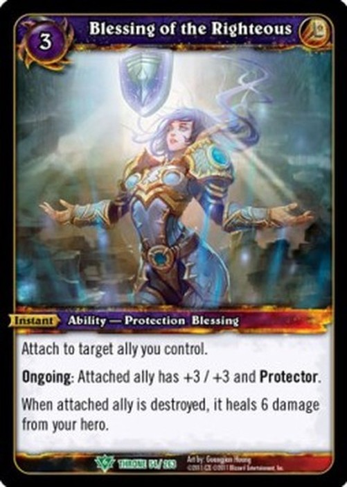 World of Warcraft TCG Blessing of the Righteous