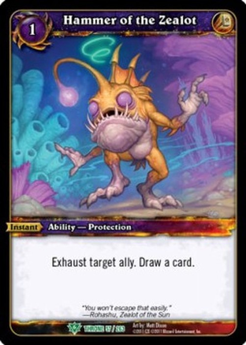 World of Warcraft TCG Hammer of the Zealot