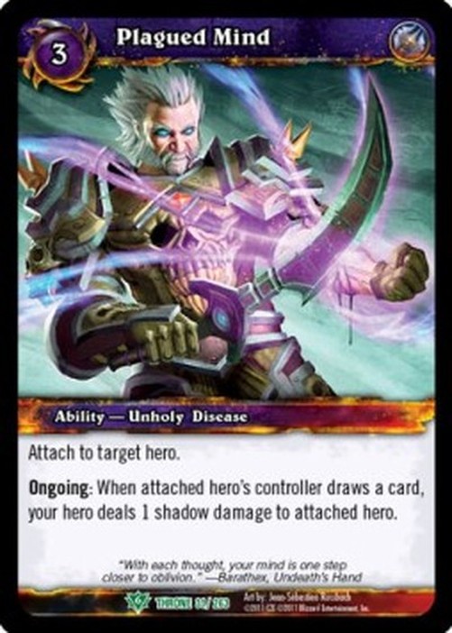 World of Warcraft TCG Plagued Mind