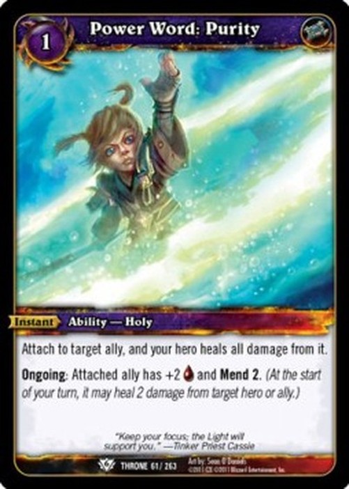 World of Warcraft TCG Power Word: Purity