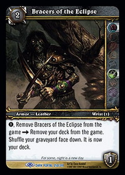 World of Warcraft TCG Bracers of the Eclipse