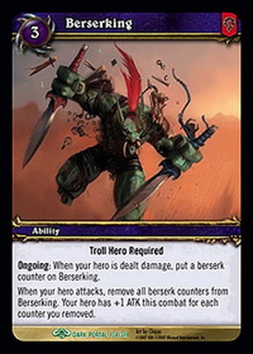 World of Warcraft TCG RGBT Berserking