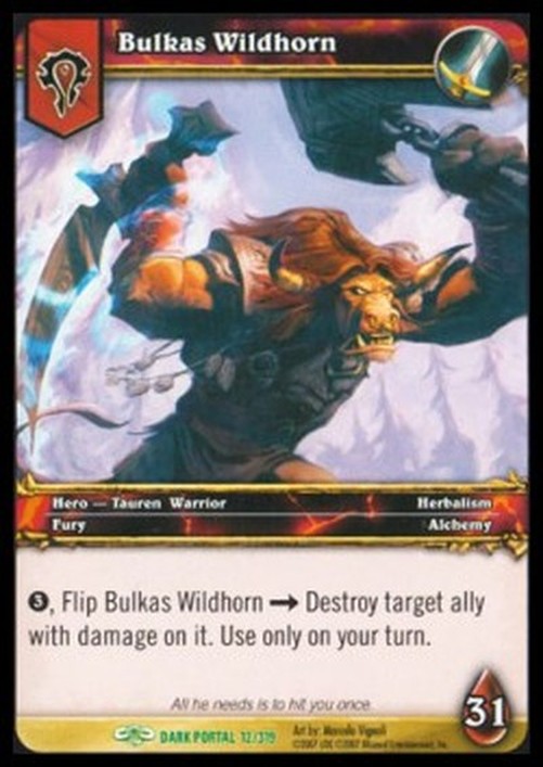 World of Warcraft TCG Bulkas Wildhorn (V.1)