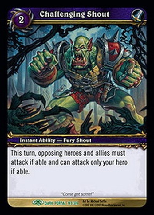 World of Warcraft TCG Challenging Shout