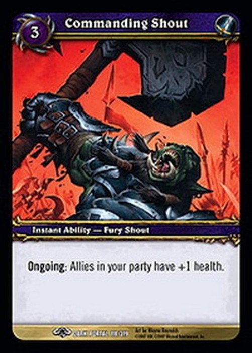 World of Warcraft TCG Commanding Shout