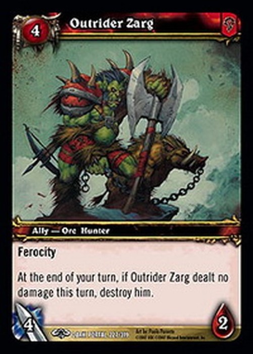 World of Warcraft TCG Outrider Zarg