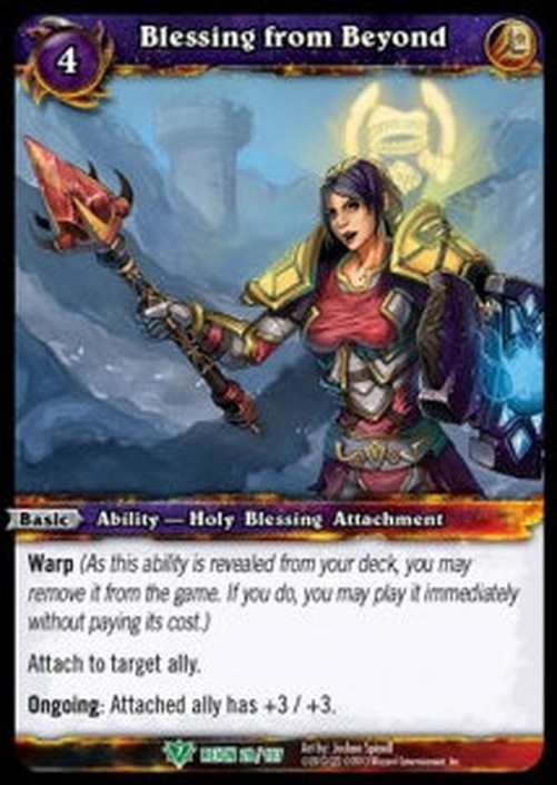 World of Warcraft TCG Blessing from Beyond