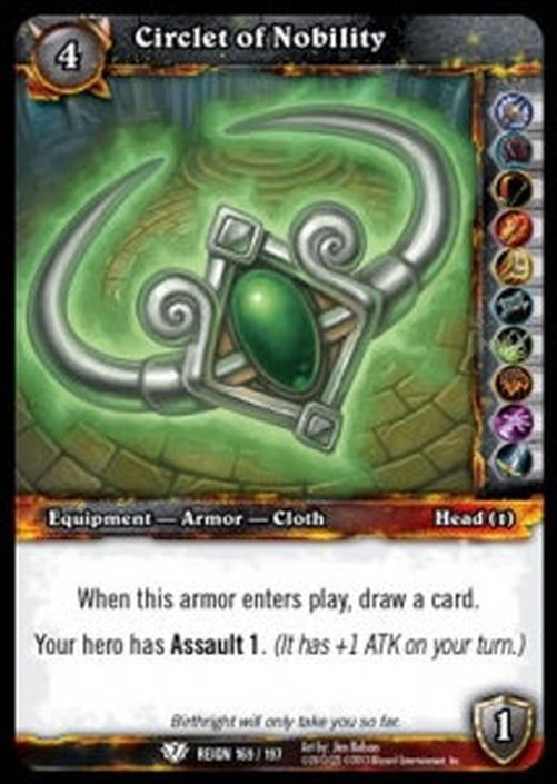 World of Warcraft TCG Circlet of Nobility