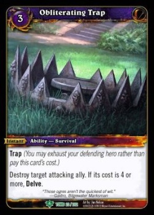World of Warcraft TCG Obliterating Trap