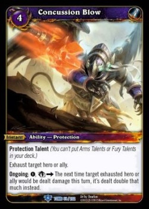World of Warcraft TCG Concussion Blow