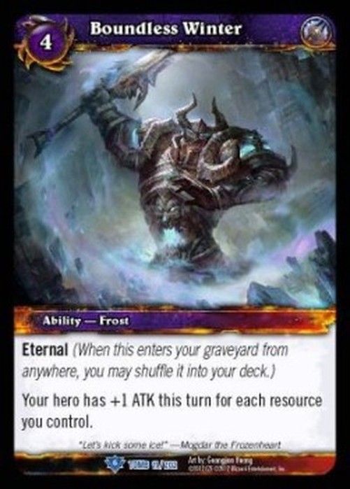 World of Warcraft TCG Boundless Winter