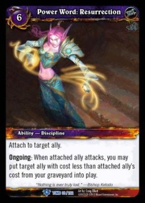 World of Warcraft TCG Power Word: Resurrection
