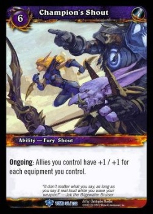 World of Warcraft TCG Champion's Shout