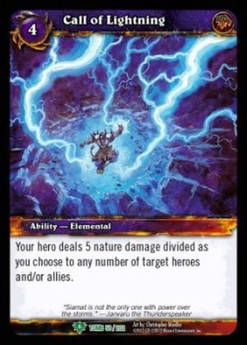 World of Warcraft TCG Call of Lightning