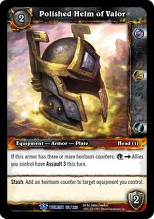 World of Warcraft TCG Polished Helm of Valor