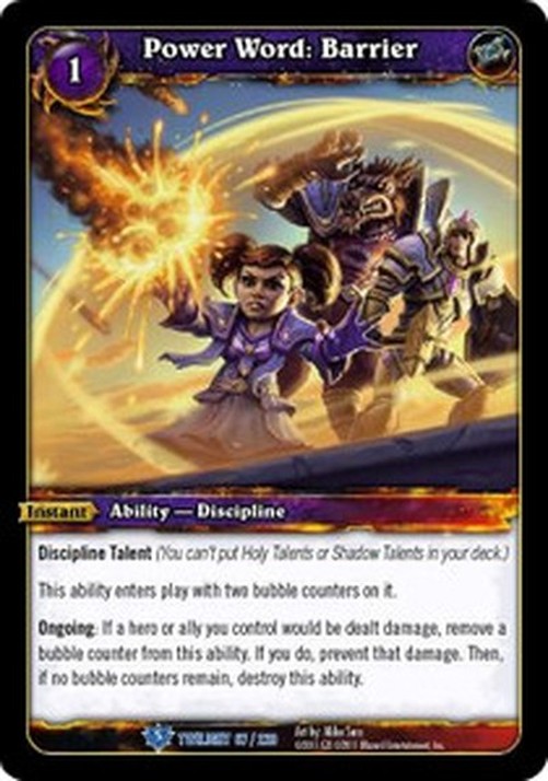 World of Warcraft TCG Power Word: Barrier