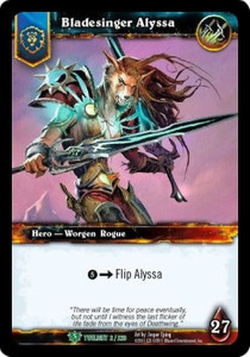 World of Warcraft TCG Bladesinger Alyssa
