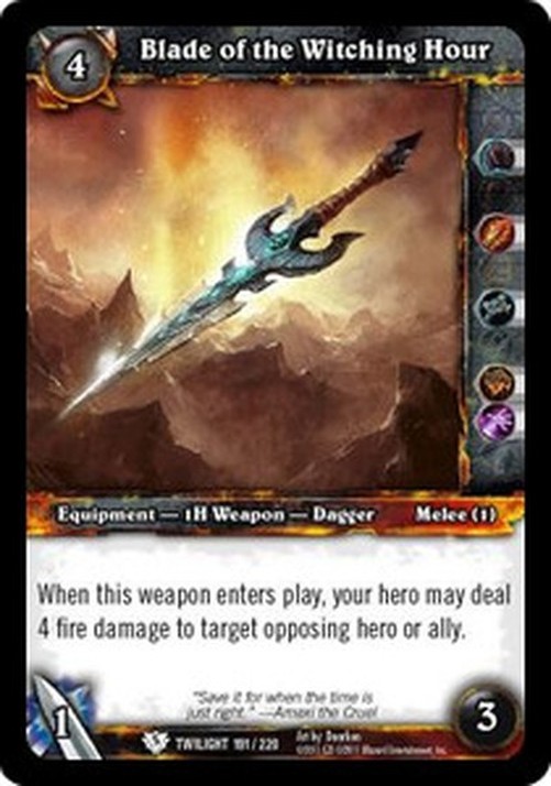 World of Warcraft TCG Blade of the Witching Hour