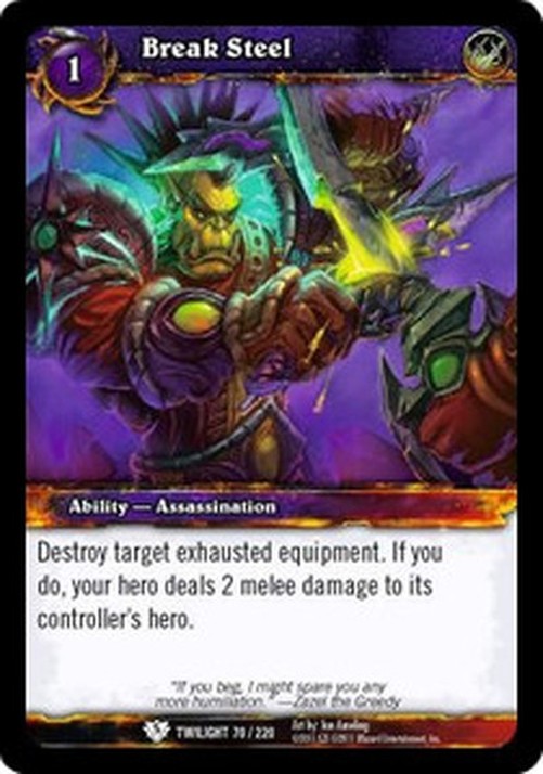 World of Warcraft TCG Break Steel