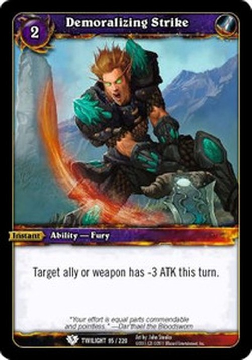 World of Warcraft TCG Demoralizing Strike