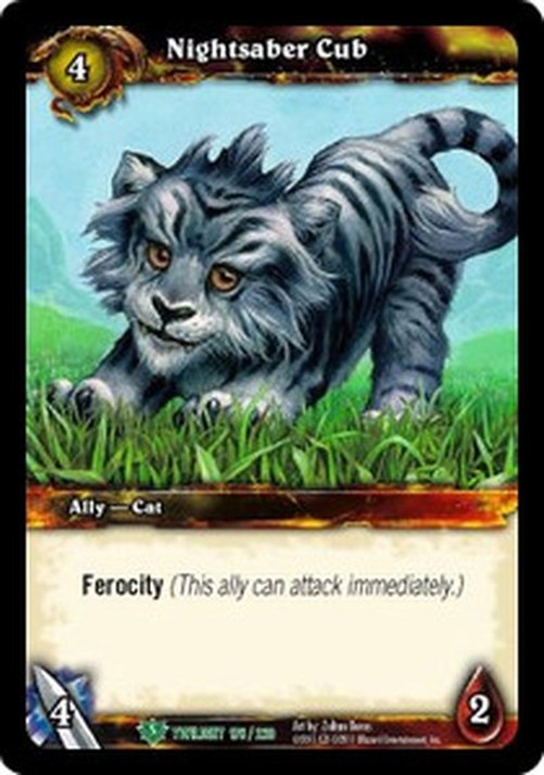 World of Warcraft TCG Nightsaber Cub