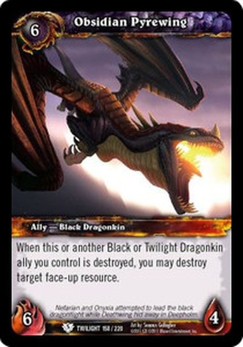 World of Warcraft TCG Obsidian Pyrewing