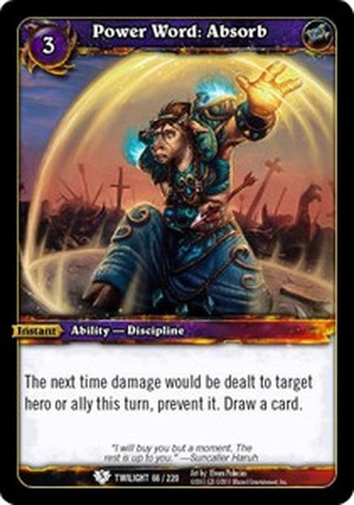 World of Warcraft TCG Power Word: Absorb
