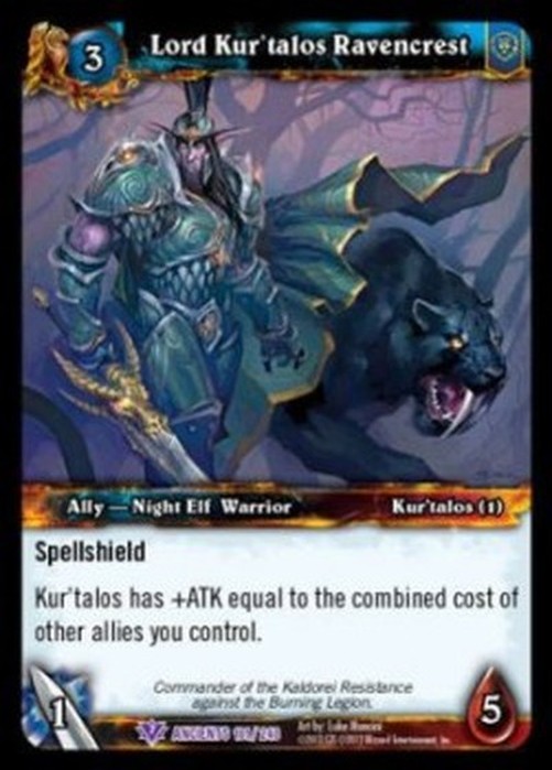 World of Warcraft TCG Lord Kur'talos Ravencrest