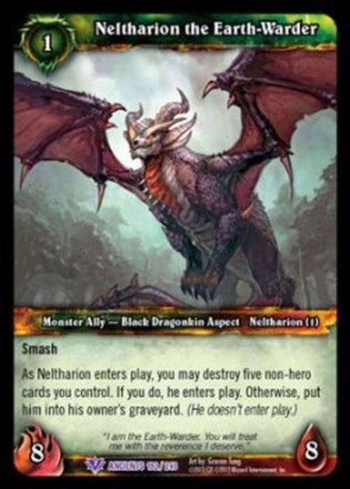 World of Warcraft TCG Neltharion the Earth-Warder
