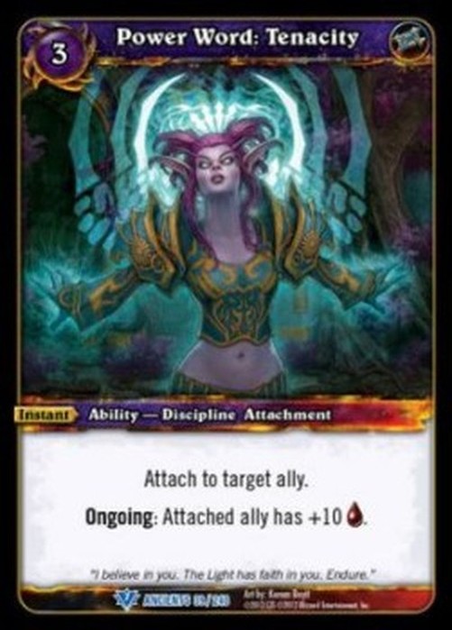World of Warcraft TCG Power Word: Tenacity