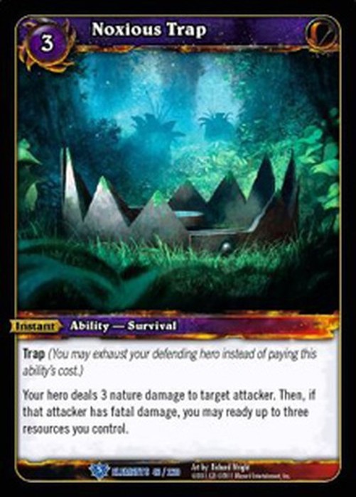 World of Warcraft TCG Noxious Trap