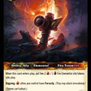 World of Warcraft TCG Blazing Elemental Totem