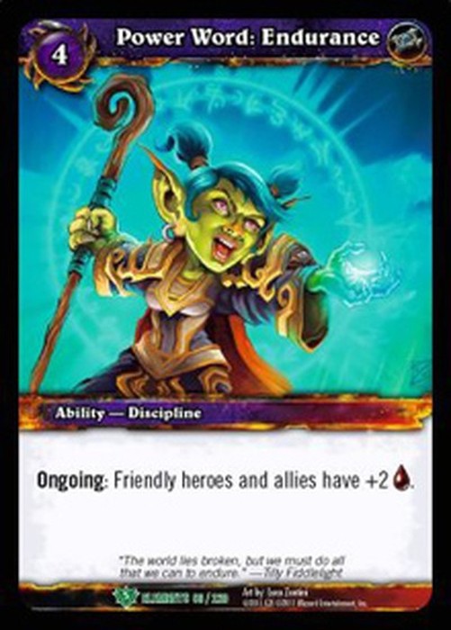 World of Warcraft TCG Power Word: Endurance