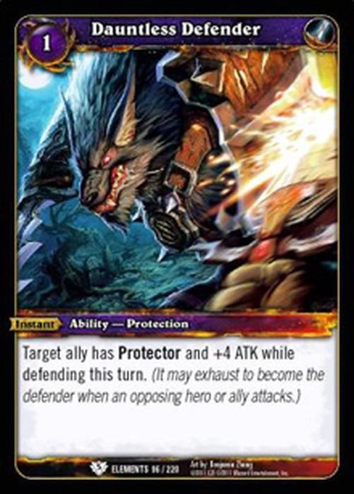 World of Warcraft TCG Dauntless Defender