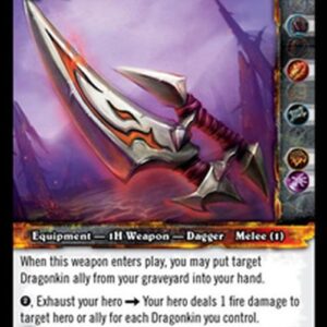 World of Warcraft TCG Fire Etched Dagger