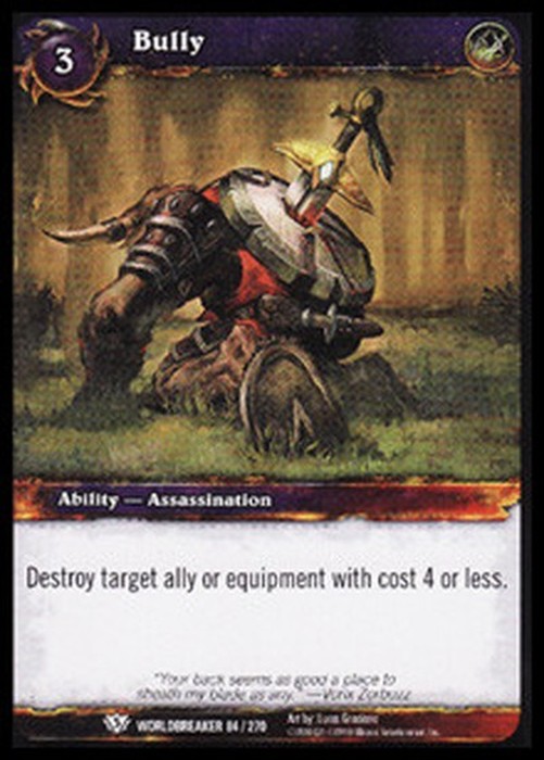 World of Warcraft TCG Bully