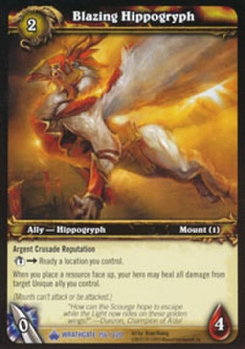 World of Warcraft TCG Blazing Hippogryph