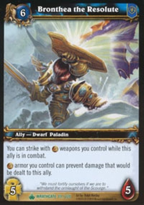 World of Warcraft TCG Bronthea the Resolute
