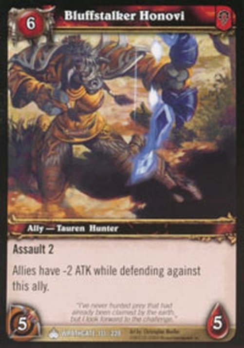 World of Warcraft TCG Bluffstalker Honovi