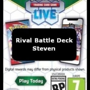 Pokemon Live Code Card (Steven Rival Battle Deck)