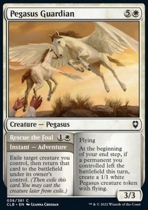 Magic: The Gathering Pegasus Guardian // Rescue the Foal