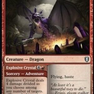 Magic: The Gathering Amethyst Dragon // Explosive Crystal