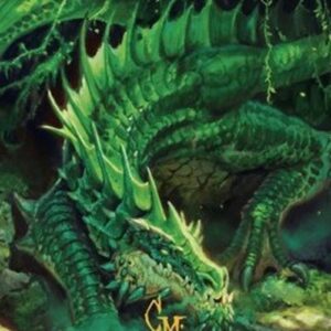 Magic: The Gathering Art Series: Lurking Green Dragon (V.2)