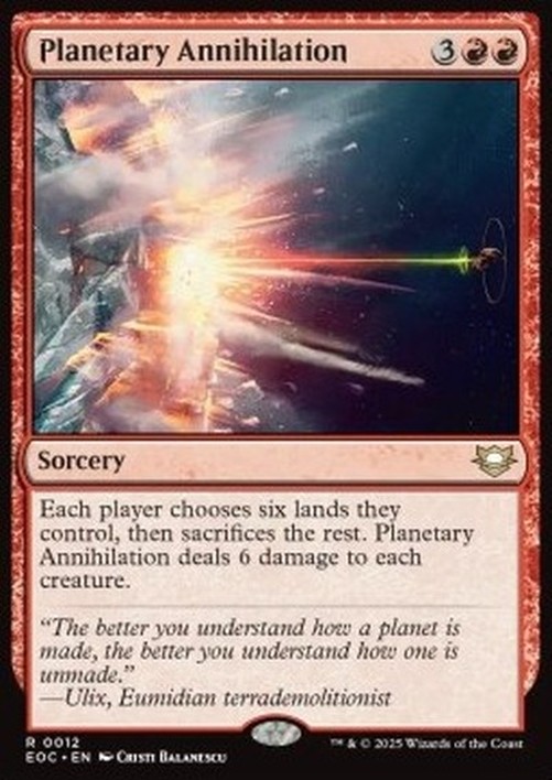 Magic: The Gathering Planetary Annihilation
